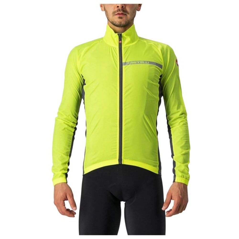 Castelli Mens Squadra Cycling Jacket / Fluorescent Yellow